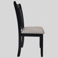 Upholstered Black Dining Chairs, Set of 2, Comfortable and Stylish for Farmhouse Kitchens