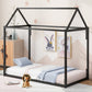 Metal House Shape Platform Bed  twin