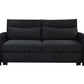 3-in-1 Convertible Sleeper Sofa Bed, Modern Fabric Loveseat with Pullout Bed, Perfect for Small Spaces, Black