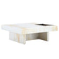 A modern and practical coffee table with imitation marble patterns made of MDF material