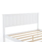 Full Size Platform Bed with Under-bed Drawers White