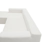 Juego de sofá modular seccional de 109" x 68", sofá de estilo minimalista moderno en color blanco