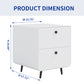 Modern Night Stand Storage Cabinet for Living Room Bedroom Steel Cabinet