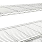 7 Tier Wire Shelving Unit 2450 LBS NSF Height Adjustable Metal Garage Storage Shelves with Wheels Chrome