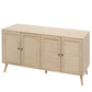 4-Door Accent Cabinet Sideboard Buffet with Adjustable Shelves, Stylish Storage for Entryways and Living Rooms