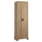 Storage Cabinet with Two Doors for Bathroom, Office, Adjustable Shelf, MDF Board, Brown