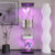 4 LED light glass display cabinets with door shelves, floor standing antique bookshelf