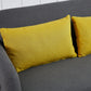 Twins Sofa Bed Grey Fabric