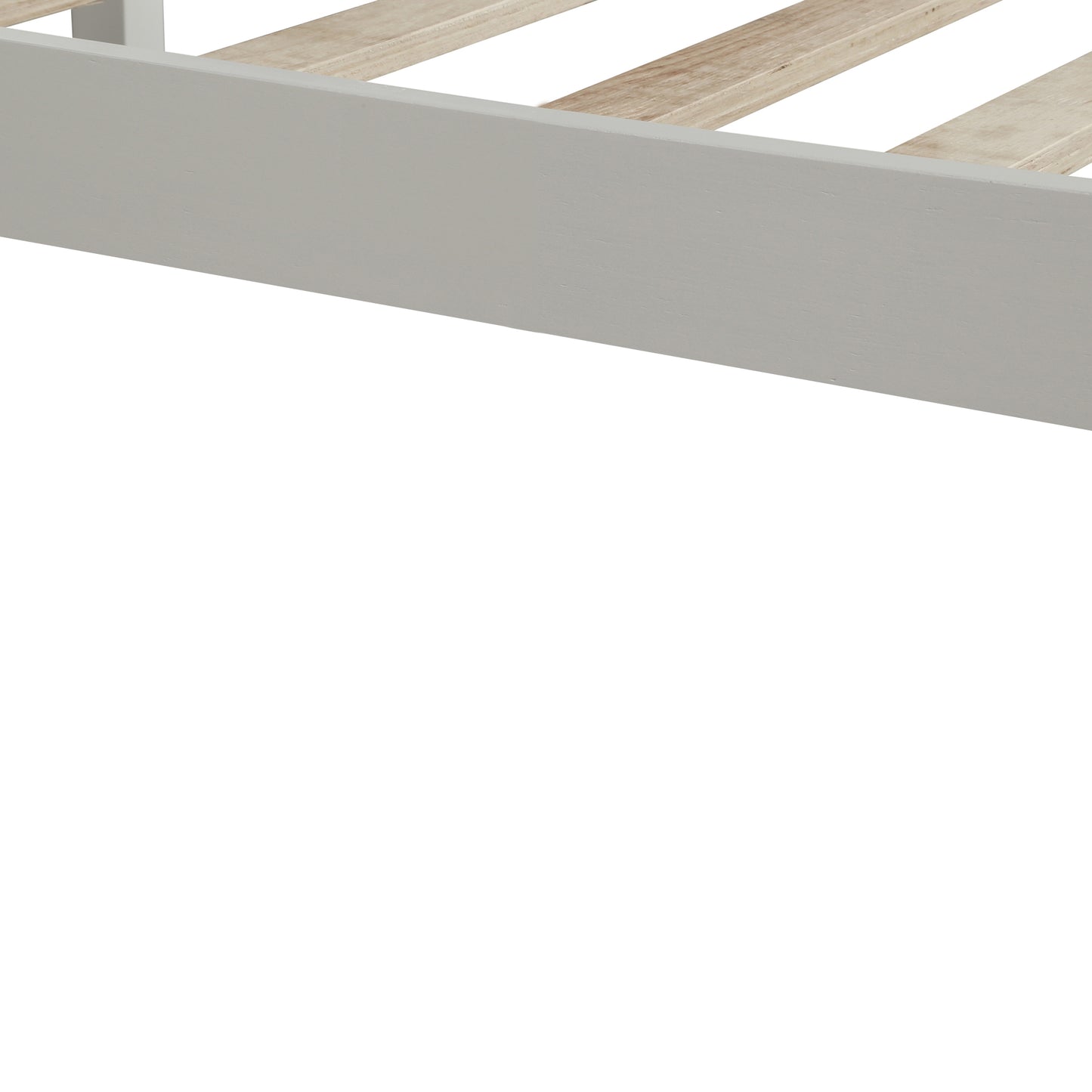 Platform Bed Frame with Headboard   Wood Slat Support  No Box Spring Needed  Full White