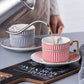 Nordic minimalist ceramic coffee cups and plates, English black tea cups, water utensils, tea cups, household offices