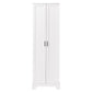 Storage Cabinet with Two Doors for Bathroom, Office, Adjustable Shelf, MDF Board, White