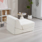 Folding Sofa Bed Couch Unfold for comfortable nap Modular Play Couch for Living Room The office Room Playroom White color