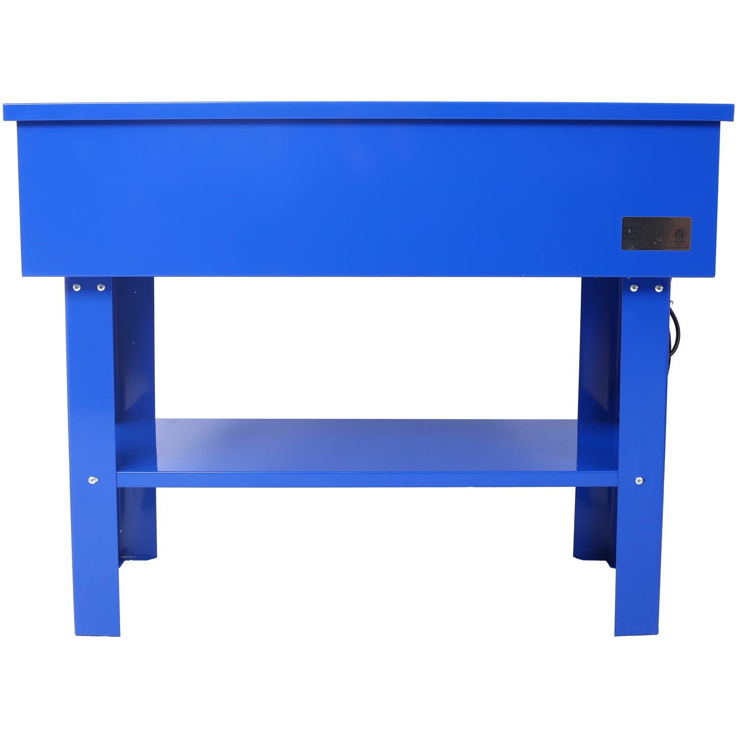 40 Gallon Parts Washer 24 Gallon Solvent Capacity 5 Gallon Per Minute Max Pump Output Heavy Duty Steel Powder Coated blue