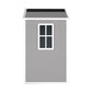 6' x 4.4' Resin Weather Resistant Outdoor Storage Shed with Floor for Garden,Backyard,Pool Tool, Light Grey