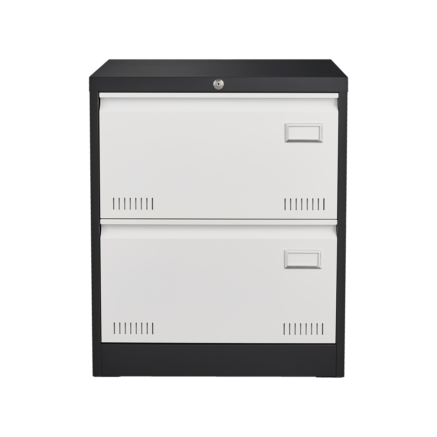 2 Drawer Metal Lateral File Cabinet with Lock Office Vertical Files Cabinet for Home Office/Legal/Letter/A4