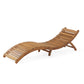 Chaise longue plegable de madera Lahaina, perfecta para relajarse al aire libre