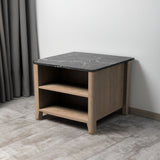 Tobacco Wood Grain Coffee Table Nightstand