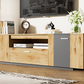 70-Inch Modern TV Stand with 3 Cabinets and Drawers, Entertainment Center for TVs Under 80 Inches