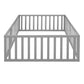 Full Size Wood Daybed Frame with Fence Gray(OLD SKU:WF289662AAE)