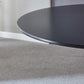 42.1" Black Tulip Table, Mid-Century Dining Table for 4-6 People with Round MDF Table Top