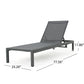 Cape Coral KD Chaise Lounge, Set of 2 in Gray, Perfect for Outdoor Relaxation