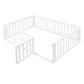 Full Size Wood Daybed Frame with Fence White(OLD SKU:WF289662AAK)