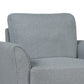 Living Room Furniture Armrest Single Sofa (Gray)