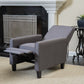 Smoke Fabric Push Back Chair, Elegant Design for Modern Home Décor