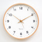 Nordic Solid Wood Simple Wall Clock Living Room Home Clock Decoration Silent Clock Fashionable Japanese Modern Light Luxury