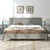 Modern Gray Solid Wood King Platform Bed