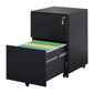 3 Drawer Mobile File Cabinet with Lock Steel File Cabinet for Legal/Letter/A4