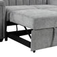 U_STYLE Convertible Soft Cushion Sofa Pull Bed ,for Two People to Sit On