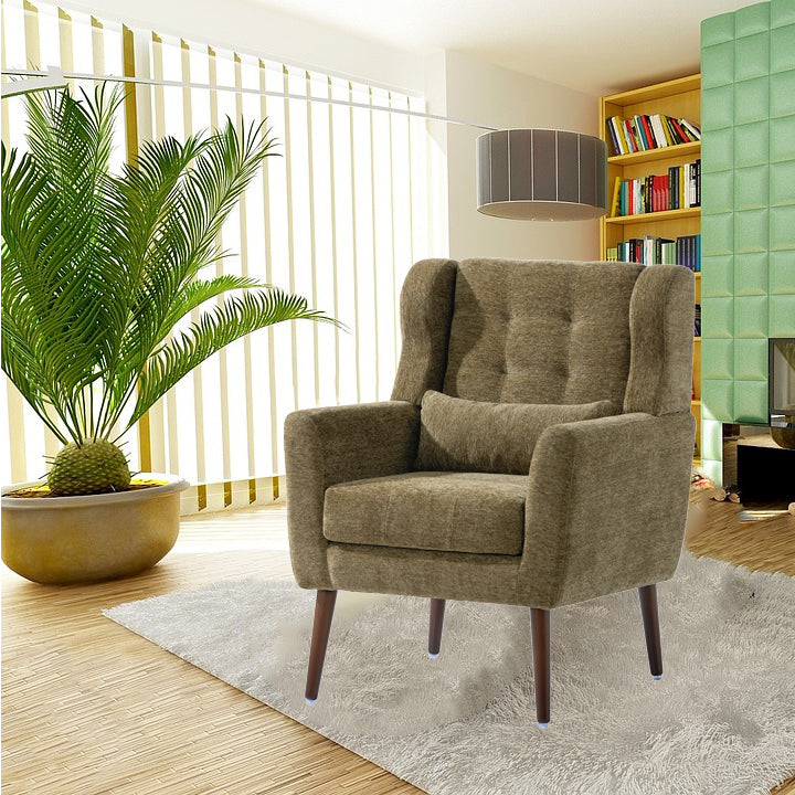 Modern Accent Chair Upholstered Foam Filled Living Room Chairs Comfy Reading Chair Mid Century Modern Chair