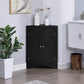 sideboard cabinet corner cabinet Bathroom Floor Corner Cabinet with Doors and Shelves Kitchen Living Room