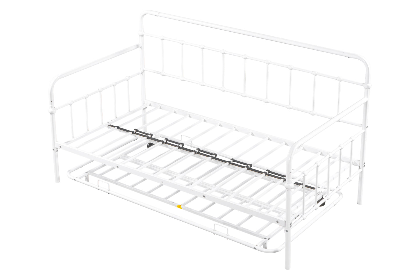 Metal Frame Daybed with trundle（white）