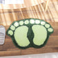 Foot Print Bath Mats Non-slip Bathroom Carpet Mat Toilet Bathroom Rug Bath Pad