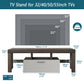 Simple modern TV stand cabinet Brown + white TV bracket