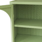 Glass Doors Modern Two-door Wall Cabinet with Featuring Three-tier Green