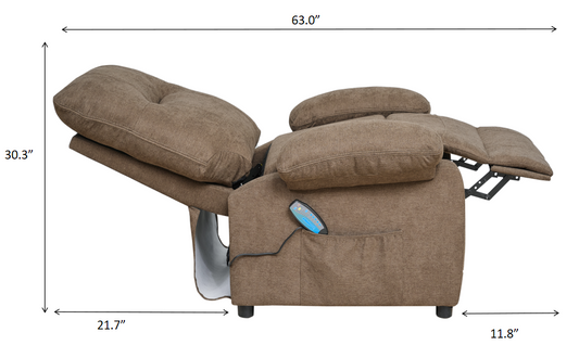 Recliner Chair with Message and Heater, Recliner Chair for Adult, Manual Control Message Chair