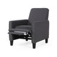 Smoke Fabric Push Back Chair, Elegant Design for Modern Home Décor