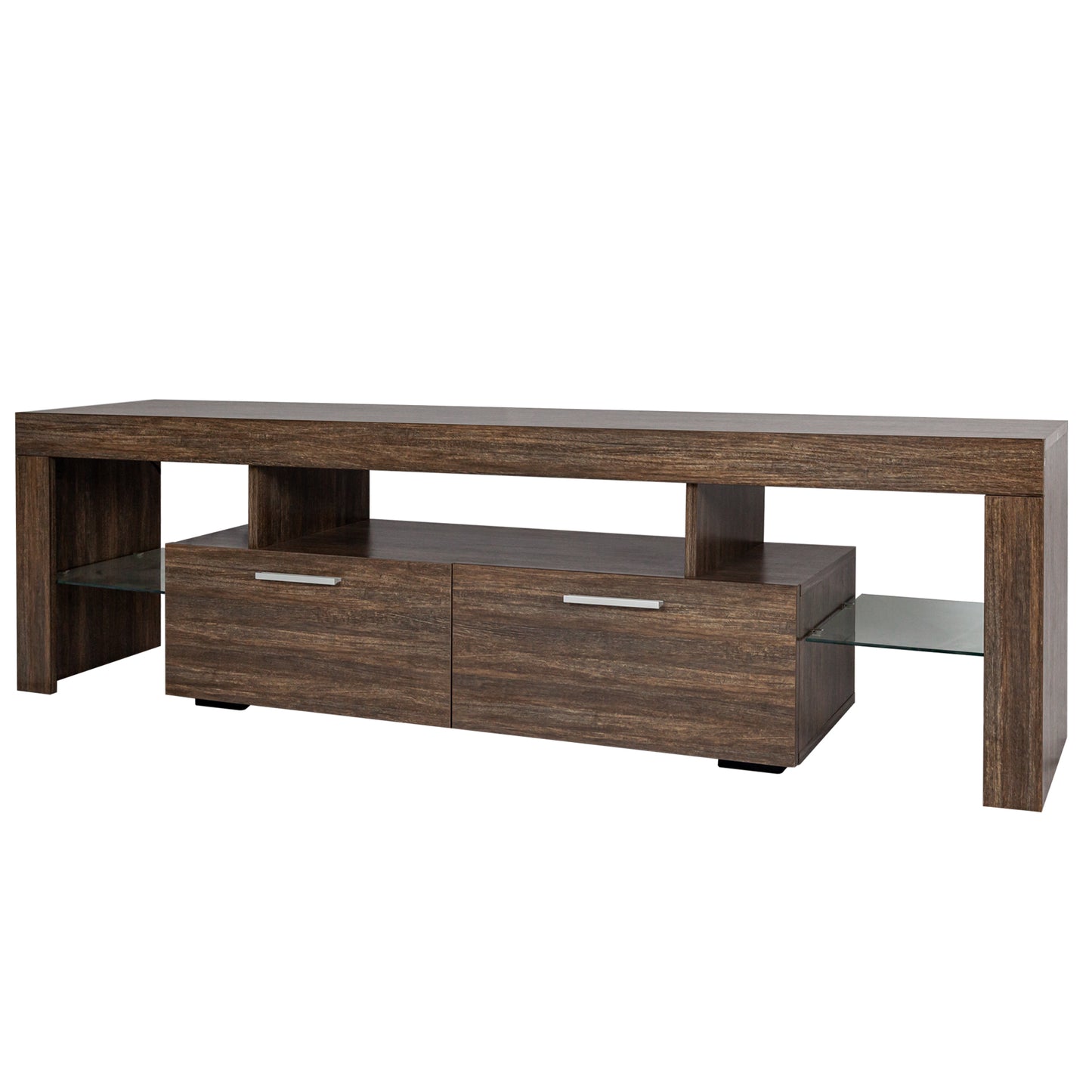 Brown simple modern TV stand