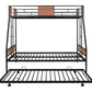 Metal Twin over Full Bunk Bed with Trundle/ Heavy-duty Sturdy Metal