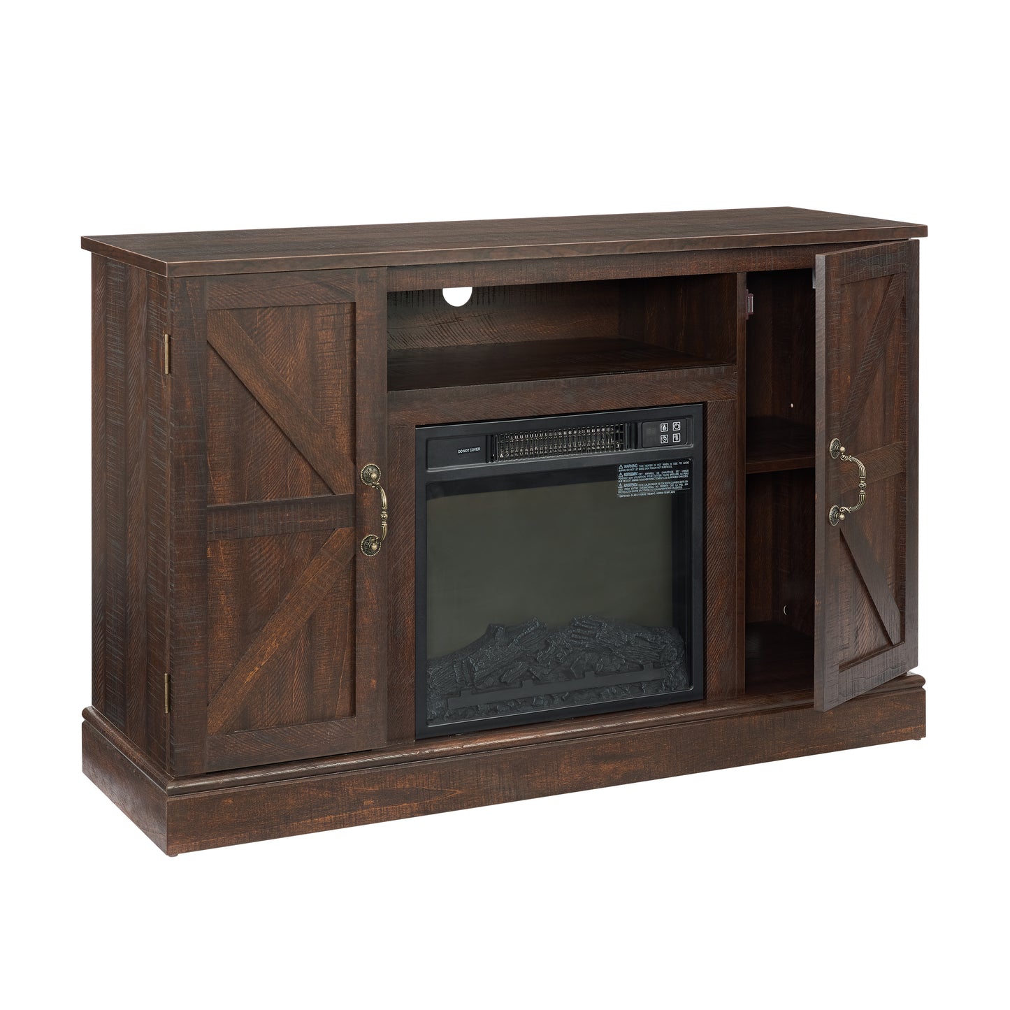 Farmhouse Classic Media TV Stand Antique Entertainment Console for TV up