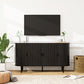 4-Door Storage Cabinet with Adjustable Shelves, TV Stand Console for Living Rooms and Bedrooms