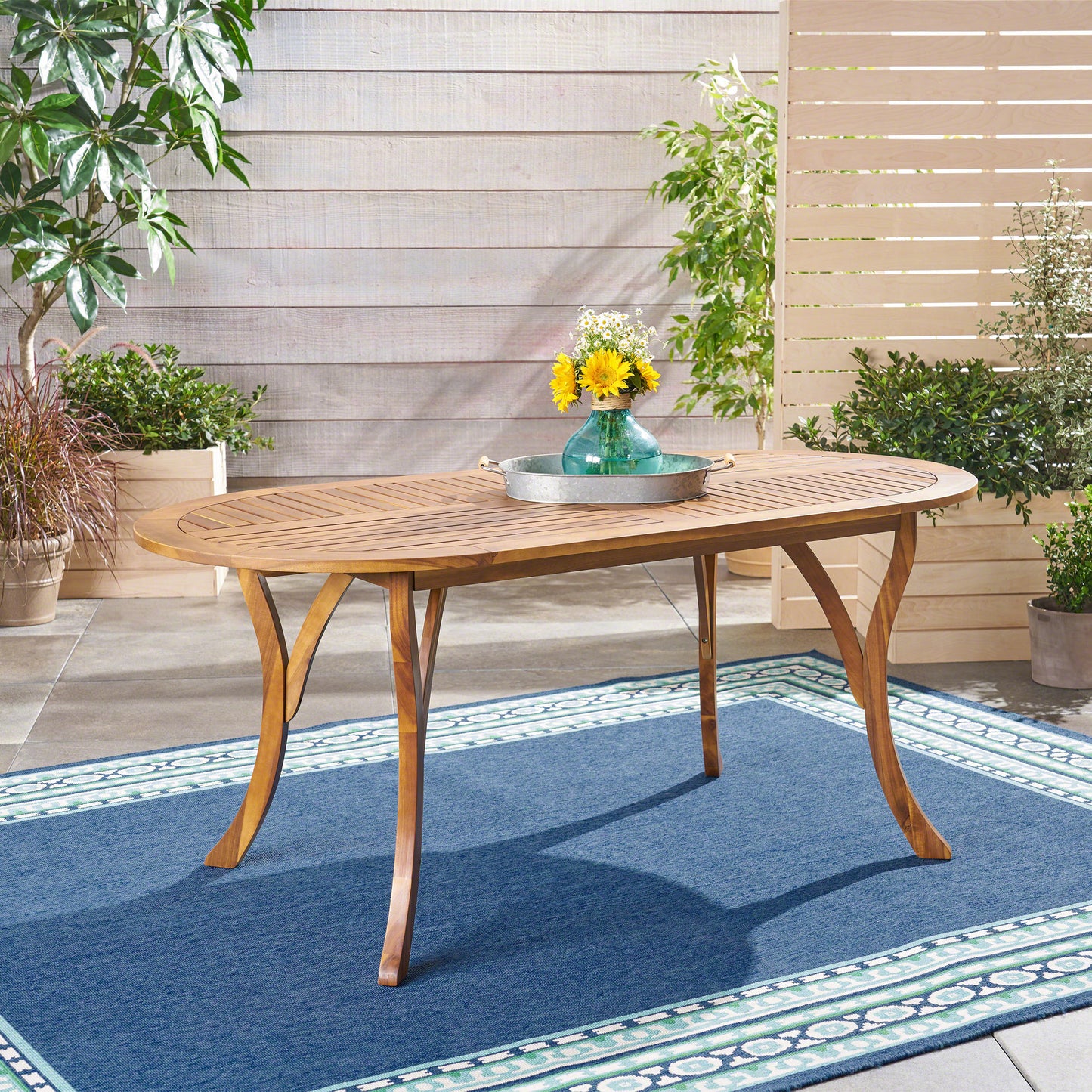 Acacia Wood Dining Table