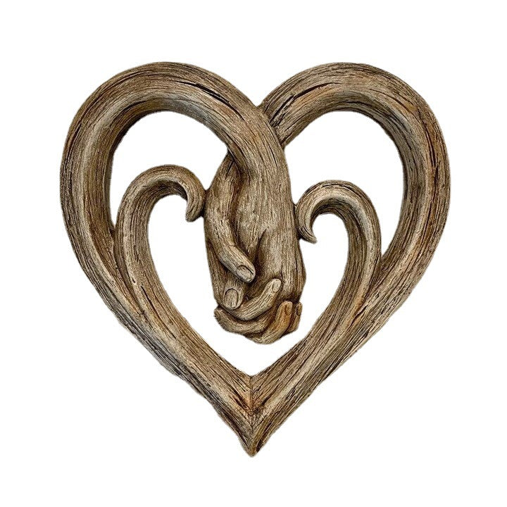 Handshake Decorative Wood Crafts Home Decor