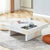 A modern and practical coffee table with imitation marble patterns made of MDF material