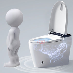 ST-GP-01 Smart Toilet with Heating, Portable Toilet with Automatic Opening and Closing, 1.28GPF Water Tank Free Toilet, White