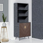 Accent Storage Cabinet with Doors, Bar Cabinet Buffet for Living Rooms, Hallways, and Kitchens