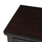 TREXM Narrow Console Desk, Ultra Thin Sofa Table with 3 Storage Drawers and Bottom Shelf, Espresso Finish